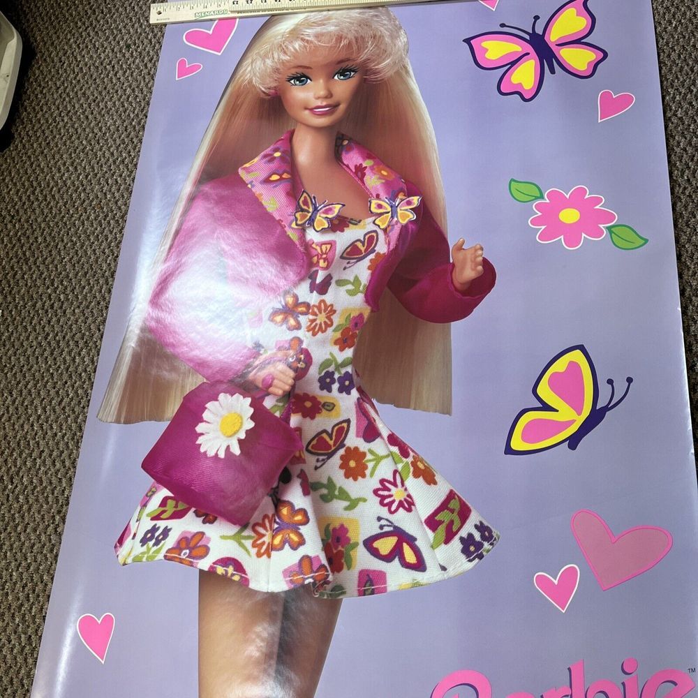 Vintage‎ Golden Books 1995 Barbie Poster